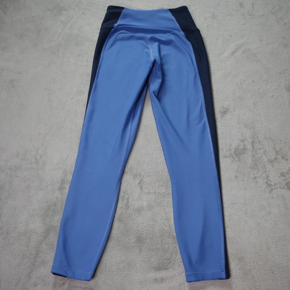 A&F YPB SculptLux Ultra High Rise 7/8 XS Short Blue Colorblock Athletic Leggings - Picture 4 of 12